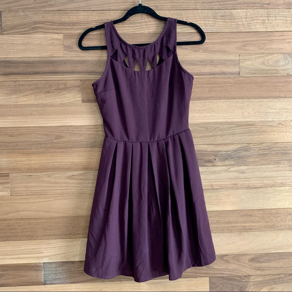 Empyre Caireann Burgundy Cutout Dress